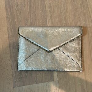 Rebecca Minkoff Silver Envelope Wristlet